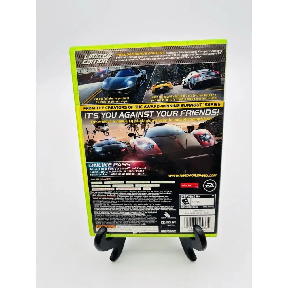 Need for Speed: Hot Pursuit -Limited Edition Microsoft Xbox 360 Complete Tested